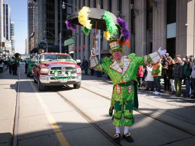 Barry Woods, Optimists Alumni (Toronto St Patrick's Day Parade, 2017)
Photo by David Johns
Keywords: 2017