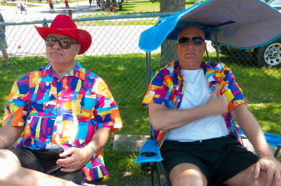 Joe and Mike relaxing (Canada Day, Port Dover, 2018)
Photo by Eric McConachie
Keywords: 2018