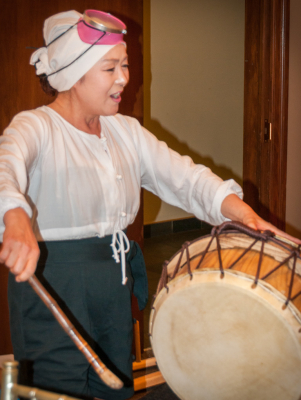 A Haeyneo drummer (Haeyneo, October 7, 2018)
Photo by Eric McConachie
Keywords: 2018