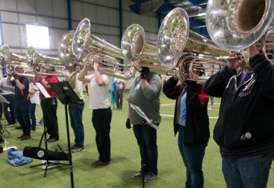 Some of the Tuba/Contrabass members (Oktobercorps rehearsal, May 12, 2018)
Photo by Eric McConachie
Keywords: 2018