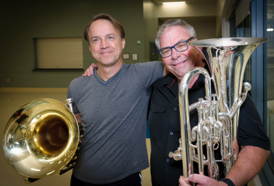? and Dave Bruce (Oktobercorps rehearsal, October 6, 2018)
Photo by David Johns
Keywords: 2018