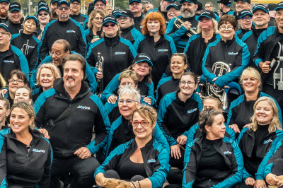 Al Chez with a bunch of Oktobercorps members (KW Oktoberfest Parade, Oct 8, 2018)
Photo by Bryan Buttigieg
Keywords: 2018