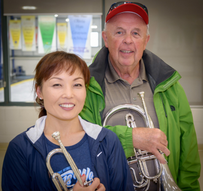 Soo Lee and Rick Shearer (Oktobercorps rehearsal, Sept 9, 2018)
Photo by David Johns
Keywords: 2018