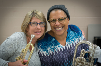 Kathy LaRocque and Nicole Roach (Oktobercorps rehearsal, Sept 9, 2018)
Photo by David Johns
Keywords: 2018