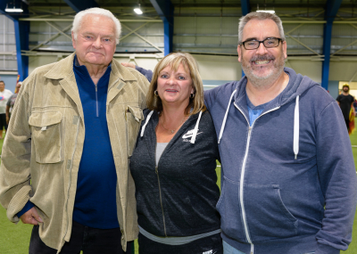 Larry Blundell, Deborah Blundell and Peter Jones (Oktobercorps rehearsal, Sept 9, 2018) 
Photo by David Johns
Keywords: 2018
