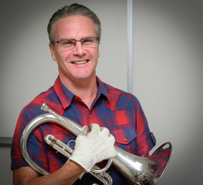 A Mellophone player (Oktobercorps rehearsal, Sept 9, 2018)
Photo by David Johns
Keywords: 2018