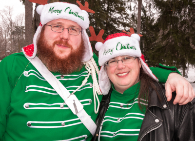 Eric Dallosch and Liz Dodsworth, Optimists Alumni (Guelph Santa Parade, 2018)
Photo by Eric McConachie
Keywords: 2018