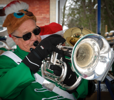 Mike Lang, Optimists Alumni (Guelph Santa Parade, 2018) 
Photo by Eric McConachie
Keywords: 2018