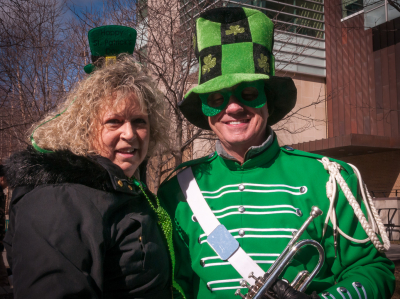 Glenda and Doug Roblin, Optimists Alumni (Toronto, St Pat's Parade, 2018)
Photo by Eric McConachie
Keywords: 2018