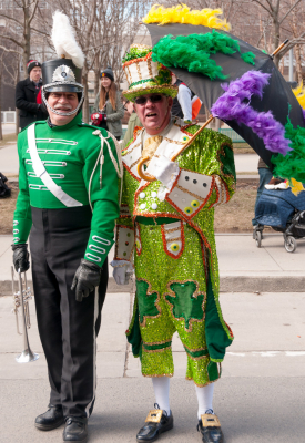 Rick Lang and Barry Woods, Optimists Alumni (Toronto, St Pat's Parade, 2018)
Photo by Eric McConachie
Keywords: 2018