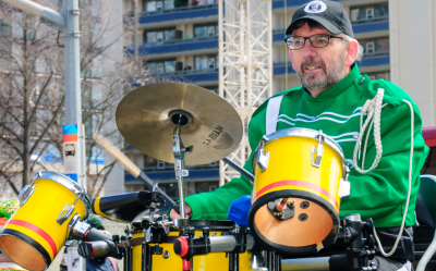 Doug Darwin, Optimists Alumni (Toronto, St Pat's Parade, 2018)
Photo by Eric McConachie
Keywords: 2018