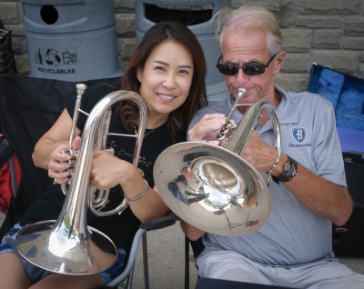 Seung Ah Kim and Mark Sinden, Optimists Alumni (Woods BBQ, 2019)
Photo by Eric McConachie
Keywords: 2019