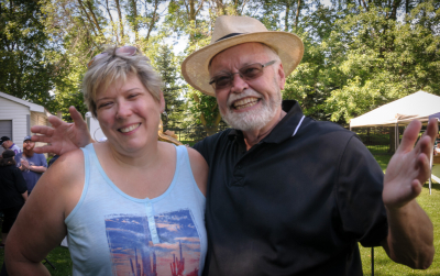 Kathleen Gander and Ken Taylor, Optimists Alumni (Woods BBQ, 2019)
Photo by Eric McConachie
Keywords: 2019