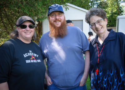 Liz, Eric and Judy, Optimists Alumni (Woods BBQ, 2019)
Photo by Eric McConachie
Keywords: 2019