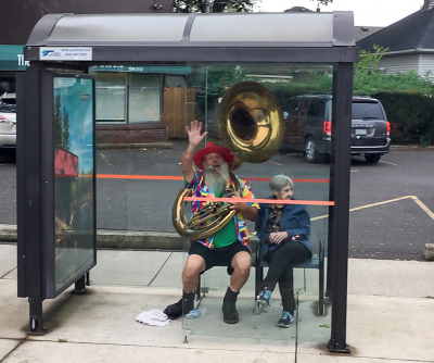 Keith waiting for the parade to begin (Grape Festival, 2019)
Photo by Doug Roblin
Keywords: 2019