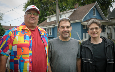 Mark, Brian and Judy, Optimists Alumni (Grape Festival, 2019)
Photo by Eric McConachie
Keywords: 2019