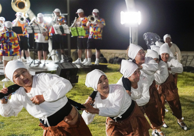 Optimists Alumni with Haenyeo Dancers (Gosan-ri Haenyeo Outdoor Stage, Jeju, 2019)
Photo from Jeju Tourism website
Keywords: 2019