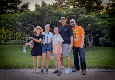 Soo, Laura, Lindsay, Mike and Matt, Optimists Alumni (Jeju, South Korea, 2019)
Photo by Laura and Lindsay Weiler
Keywords: 2019