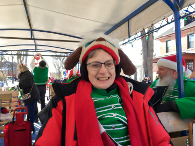 Judy Ferguson, Optimists Alumni (Guelph Santa Parade, 2019)
Photo by Soo Lee
Keywords: 2019