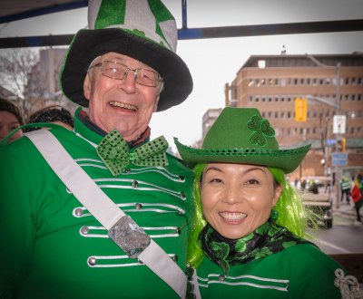 Brian and Soo, Optimists Alumni (Toronto St Pat's Parade, 2019)
Photo by Eric McConachie
Keywords: 2019