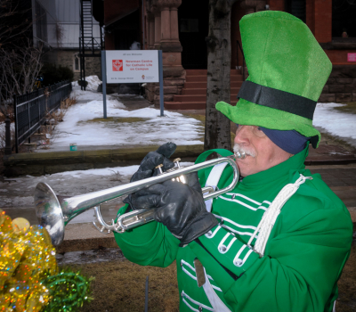 Rick Lang, Optimists Alumni (Toronto St Pat's Parade, 2019)
Photo by Eric McConachie
Keywords: 2019
