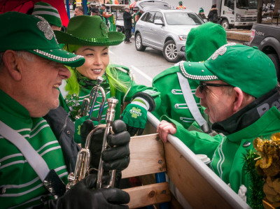 Joe, Soo and Doug, Optimists Alumni (Toronto St Pat's Parade, 2019)
Photo by Eric McConachie
Keywords: 2019