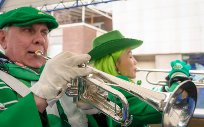Barry Woods and Soo, Optimists Alumni (Toronto St Pat's Parade, 2019)
Photo by Eric McConachie
Keywords: 2019