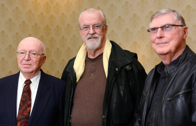 Jim Patten, Frans Rood and Phil Hennings (Don Daber Funeral, 2019)
Photo by Peter McCusker
Keywords: 2019