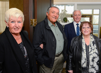Rita and Randy Cochrane, John Tierney and Rose Wright (Don Daber Funeral, 2019)
Photo by Peter McCusker
Keywords: 2019