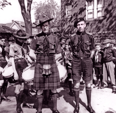 18th Troop Scout Band with Scout Master Bud Parker (on left)
Photo submitted by Phil Hennings
