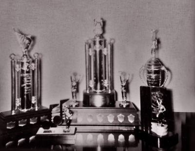 Some of the trophies won by Opti-Corps
Submitted by Phil Hennings

