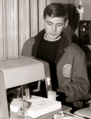 Rick Cooper working on GCC (Keele St Clubhouse, 1966)
Keywords: 1966
