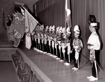 Toronto Optimists' guard (Indoor show, 1970)
Photo by Don Daber
Keywords: 1970