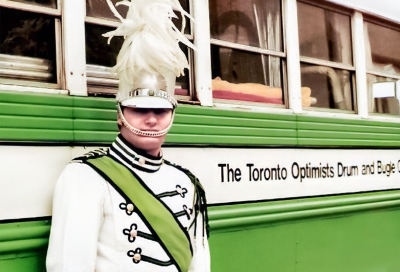 Vern Johansson in front of the corps bus (1970)
Submitted by George Tamaki
Keywords: 1970