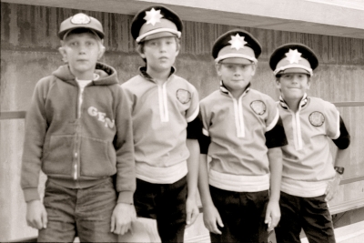 Optimists Cadet-Lancers were "runners" at the show (Lamport Stadium, Toronto, 1978)
Photo by Don Daber
Keywords: 1978
