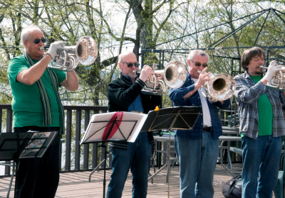 Mike, Barry, Brian and Bill, Optimists Alumni rehearsing (The Legion, 2012)
Photo by Eric McConachie
Keywords: 2012