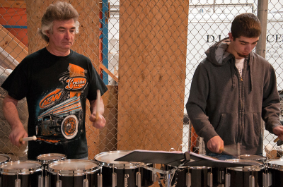 Brian and Andrew Flood at rehearsal (Kitchener, 2012)
Photo by Eric McConachie
Keywords: 2012