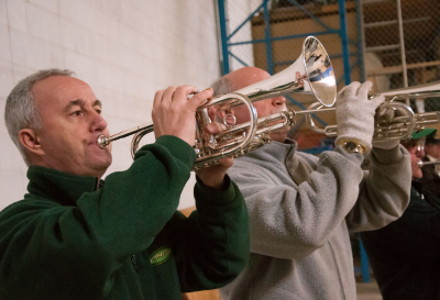 Doug Roblin and Rick Lang (Kitchener Rehearsal, 2012)
Photo by Eric McConachie
Keywords: 2012