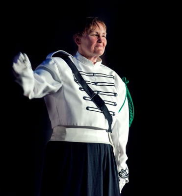 Jackie Nicholls, Optimists Alumni Drum Major (Simcoe, 2012)
Photo by David Johns
Keywords: 2012