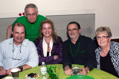 John Swartz, Eric McConachie, Susan McTavish, Ron & Jan Smith (Wearing of the Green, 2012)
Photo by David Johns
Keywords: 2012