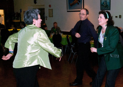 Joanne Volpe, Rick Roblin and Sue Hogan (Wearing of the Green, 2012)
Photo by David Johns
Keywords: 2012
