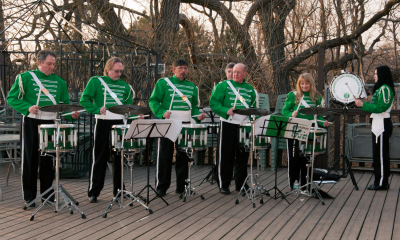 Some of the drum line (Wearing of the Green, 2012)
Photo by Eric McConachie
Keywords: 2012