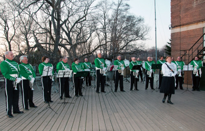Some of the horn line (Wearing of the Green, 2012)
Photo by Eric McConachie
Keywords: 2012