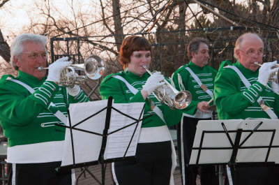 Some of the horn line (Wearing of the Green, 2012)
Photo by Eric McConachie
Keywords: 2012