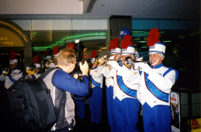 Optimists Alumni dressed for Lotto 6/49 promo (2004)
Photo submitted by Ric Brown
Keywords: 2004