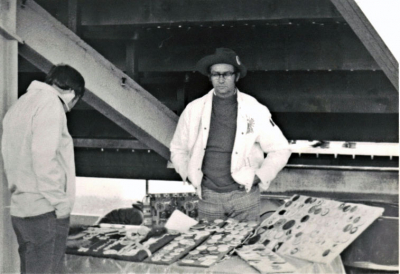 Don Harris at the Midlanders booster table (1976)
Photo by Doug Smith
Keywords: 1976