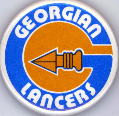 Georgian Lancers button (1977)
Photo by Doug Smith
Keywords: button 1977