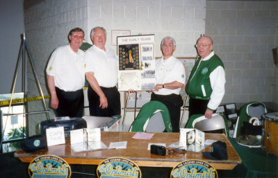 Optimists Display, Scout House Show (2000)
These are the guys that set up the Optimists display at the Scout House show
L-R: Phil Henning, Henry Beben, Ed Nanni and Jim Patten

Photo submitted by Phil Hennings
