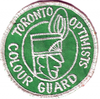 Toronto Optimists Colour Guard Crest (circa 1970)
Submitted by Randy Cochrane
Keywords: 1970