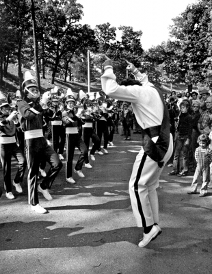 Dave Burgess conducting Lancers
photo from the Lancers website
